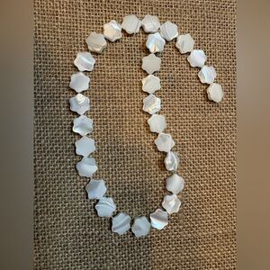 Lustrous White Shell Necklace